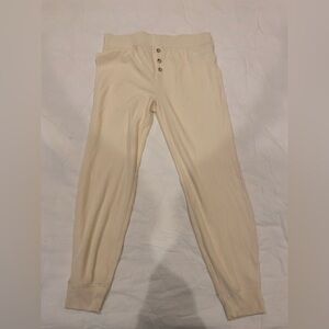 MADEWELL Waffle Knit Cream Pants